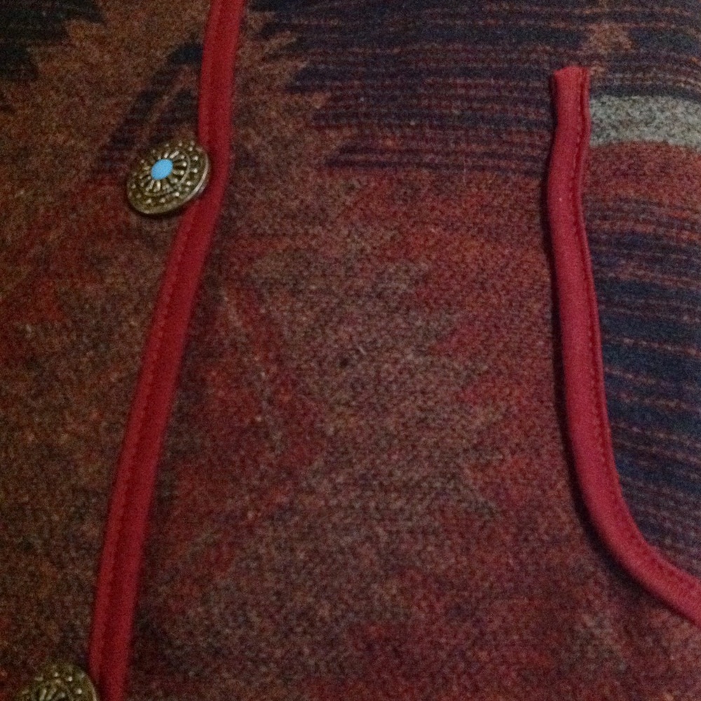 Aztec Print Mid Length Jacket - Picture 5 of 6